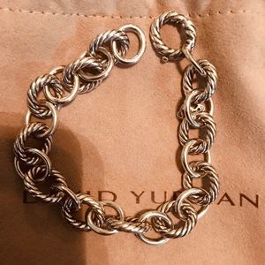 David Yurman oval chain link bracelet 7 1/2”